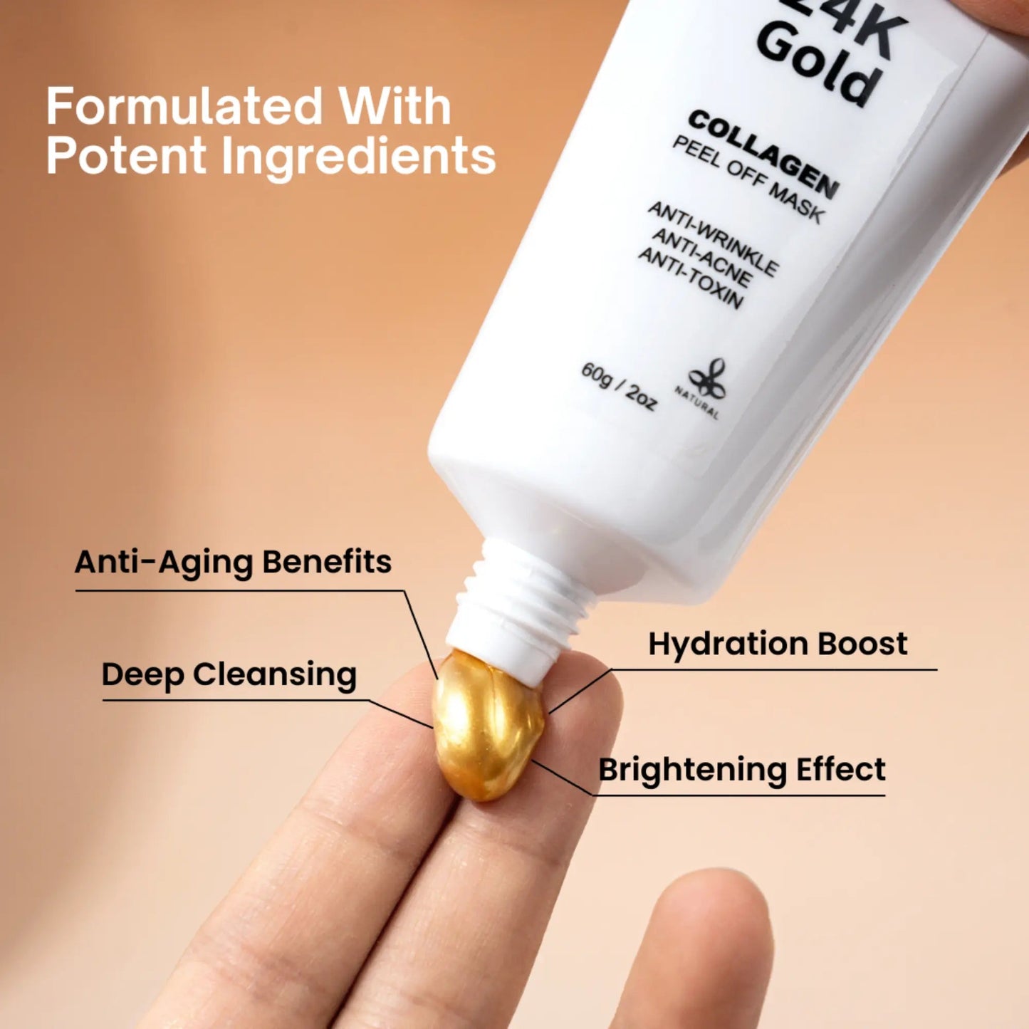 Ammuri Beauty 24K Gold Peel Off Mask for Radiant Skin-4