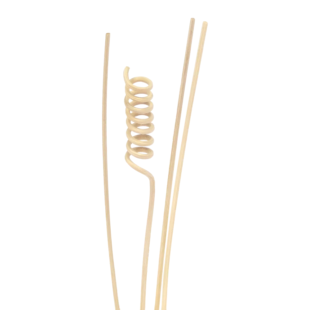Set 4 pièces - Bâtonnets diffuseurs en rotin fleur-0