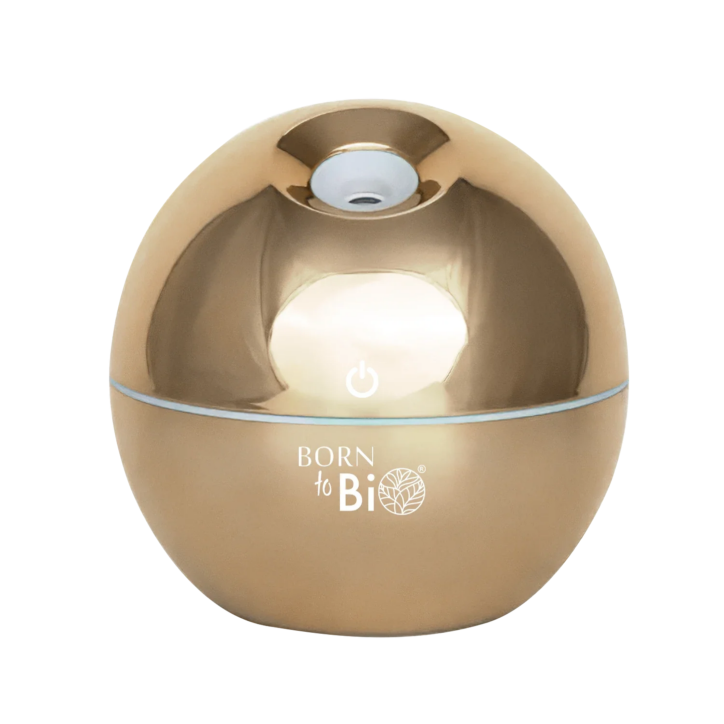 Humidificateur & diffuseur d'huiles essentielles aspect doré-0