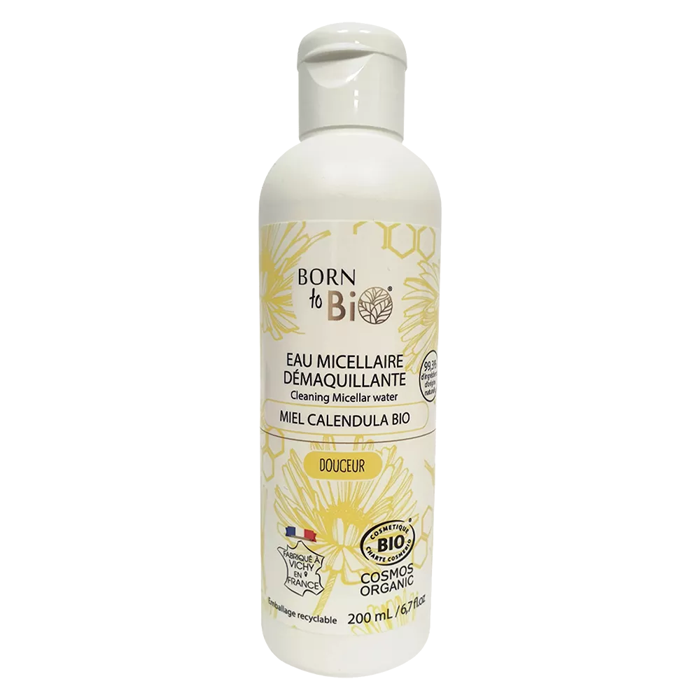 Eau Micellaire Démaquillante Miel Calendula 200mL - Certifiée bio-0