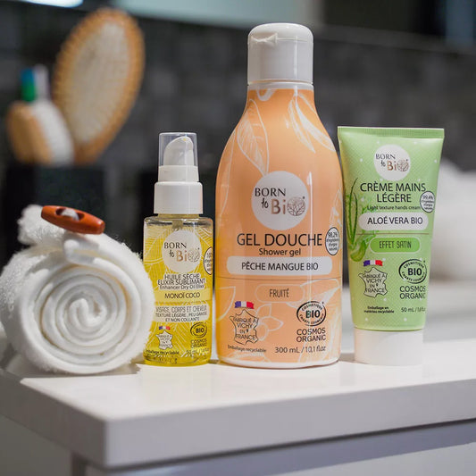 Gel Douche Pêche Mangue - Certifié Bio-1