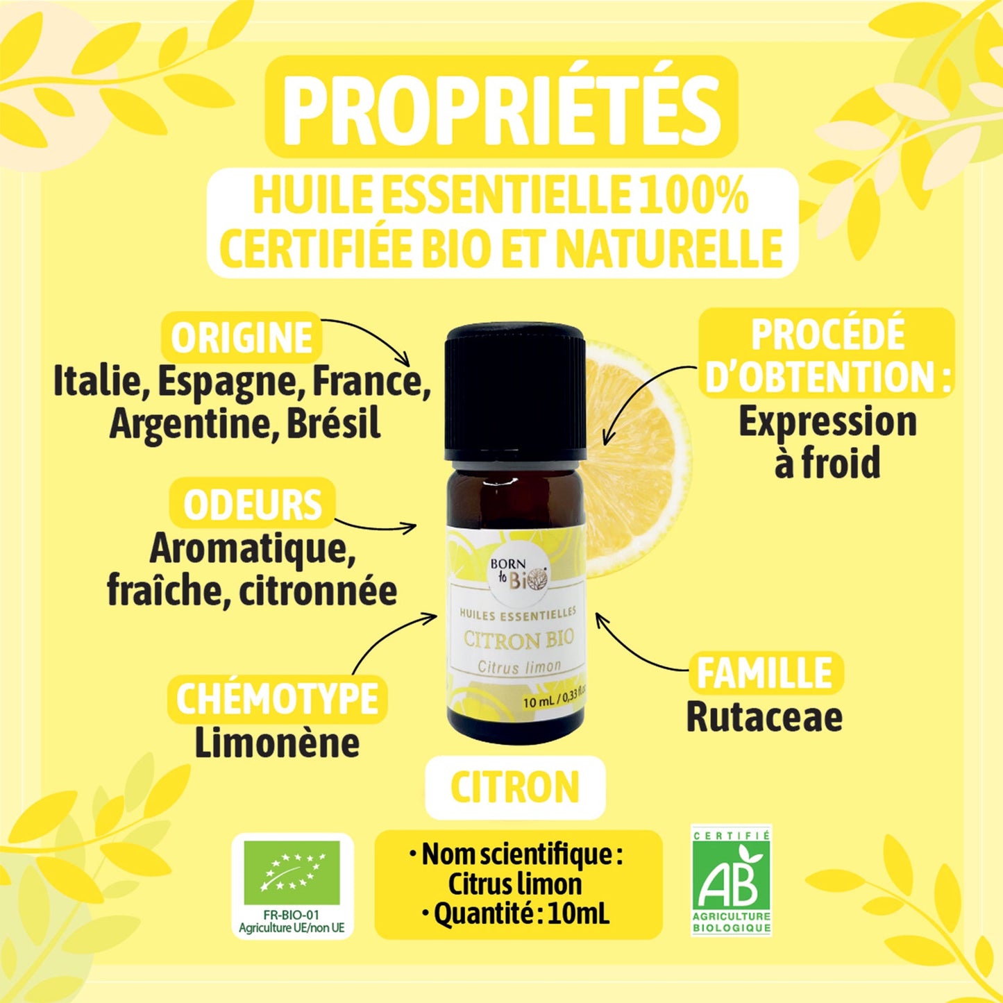 Huile essentielle Citron Certifiée Bio-1