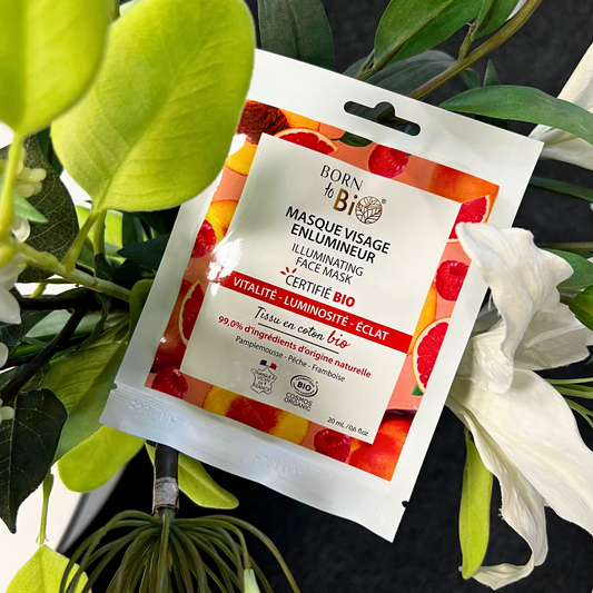 Masque visage Enlumineur en coton - Certifié Bio-1