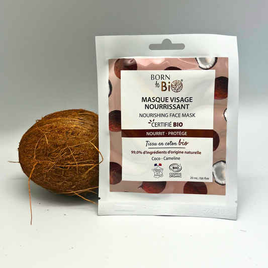 Masque visage Nourrissant en coton - certifié Bio-1