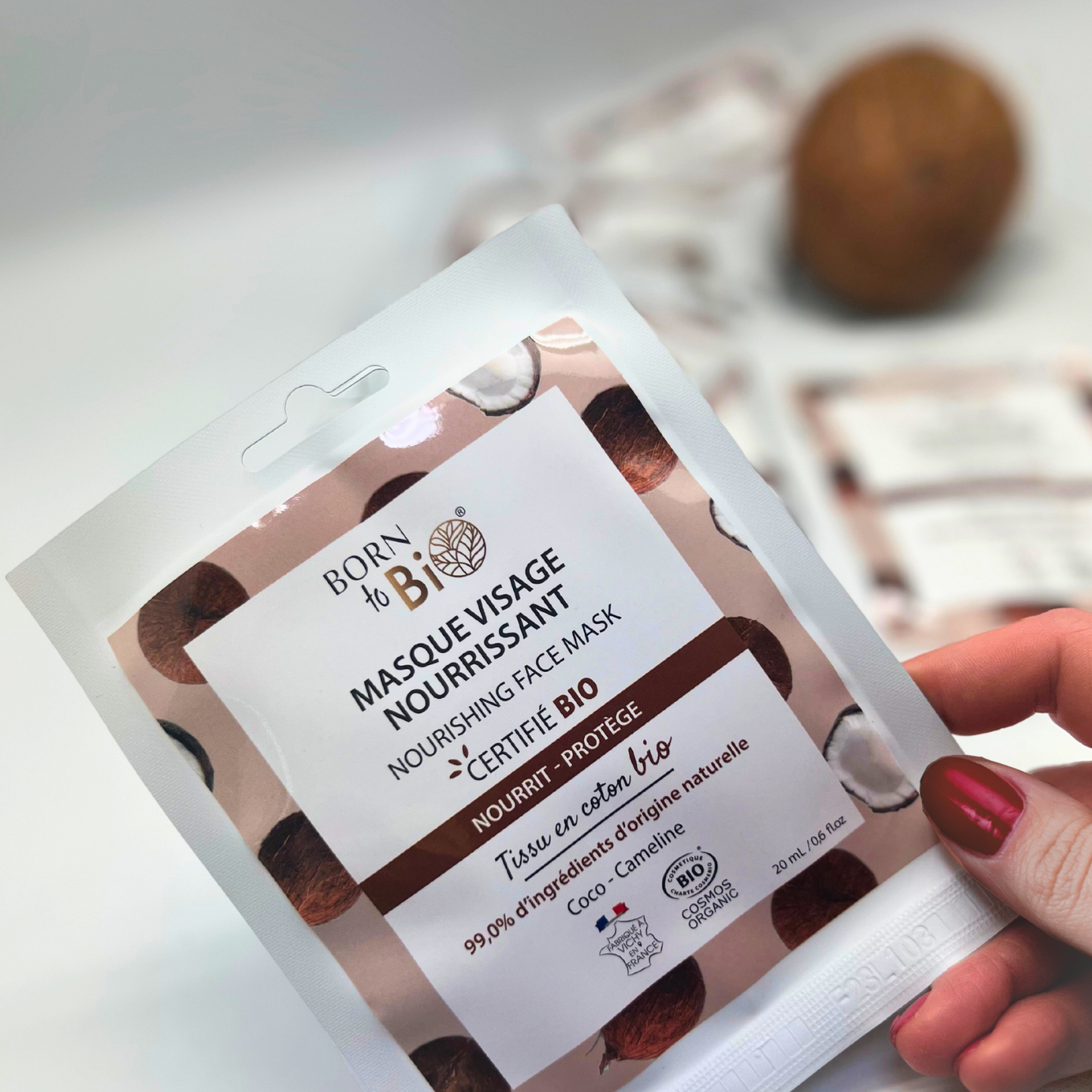 Masque visage Nourrissant en coton - certifié Bio-2