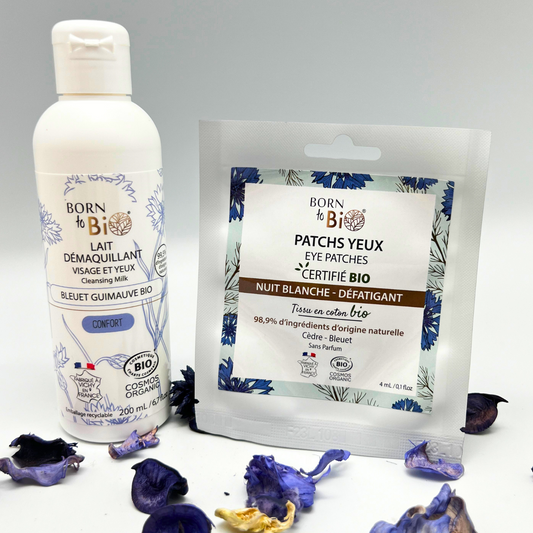 Patchs pour les yeux Nuit Blanche en coton - Certifiés Bio-1