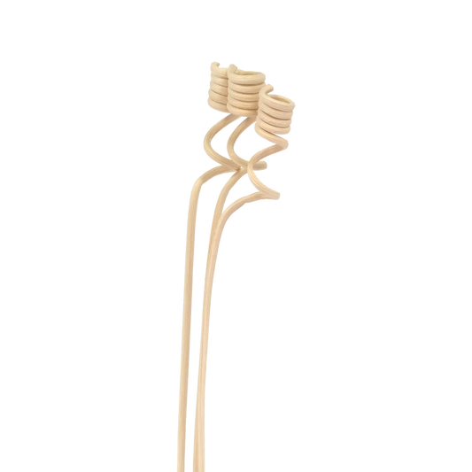 Set 3 pièces - Bâtonnets mini spirales diffuseurs en rotin-0
