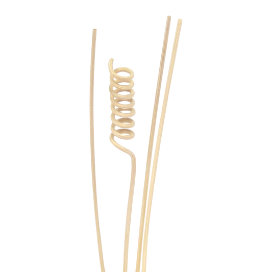Set 4 pièces - Bâtonnets diffuseurs en rotin fleur-0