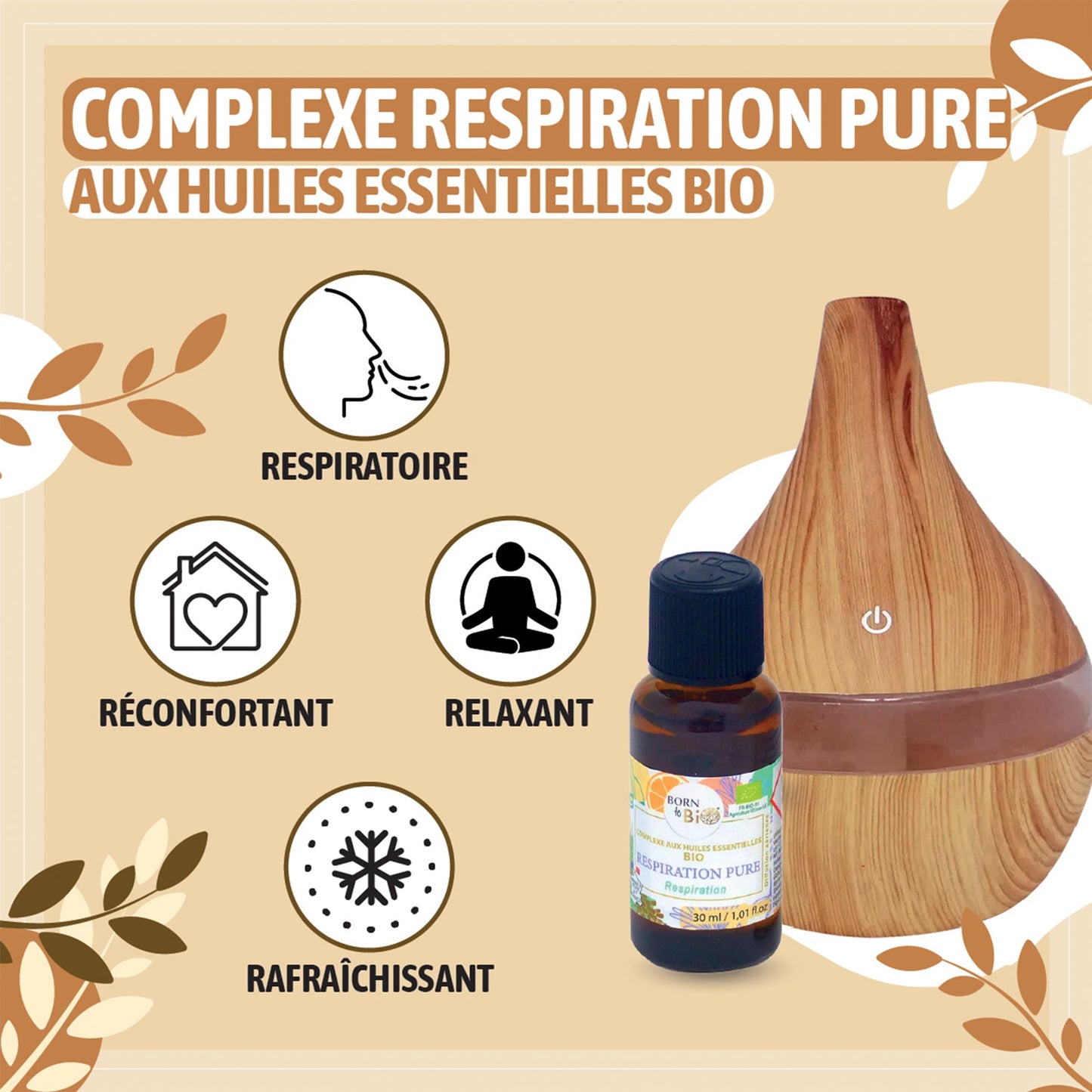 Respiration pure - Complexe aux huiles essentielles Certifiées Bio-1
