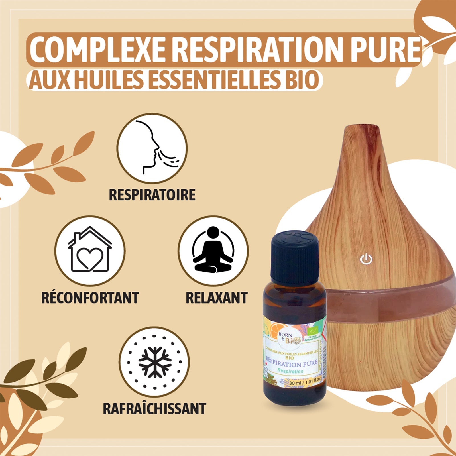 Respiration pure - Complexe aux huiles essentielles Certifiées Bio-1