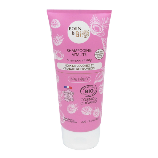 Shampooing Noix de Coco et vinaigre de framboise - Certifié bio-0