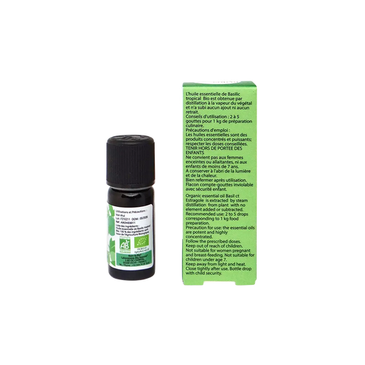 Huile essentielle Basilic tropical Certifiée Bio-1