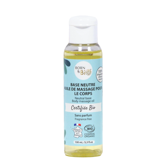 Huile de massage base neutre Certifiée Bio-1