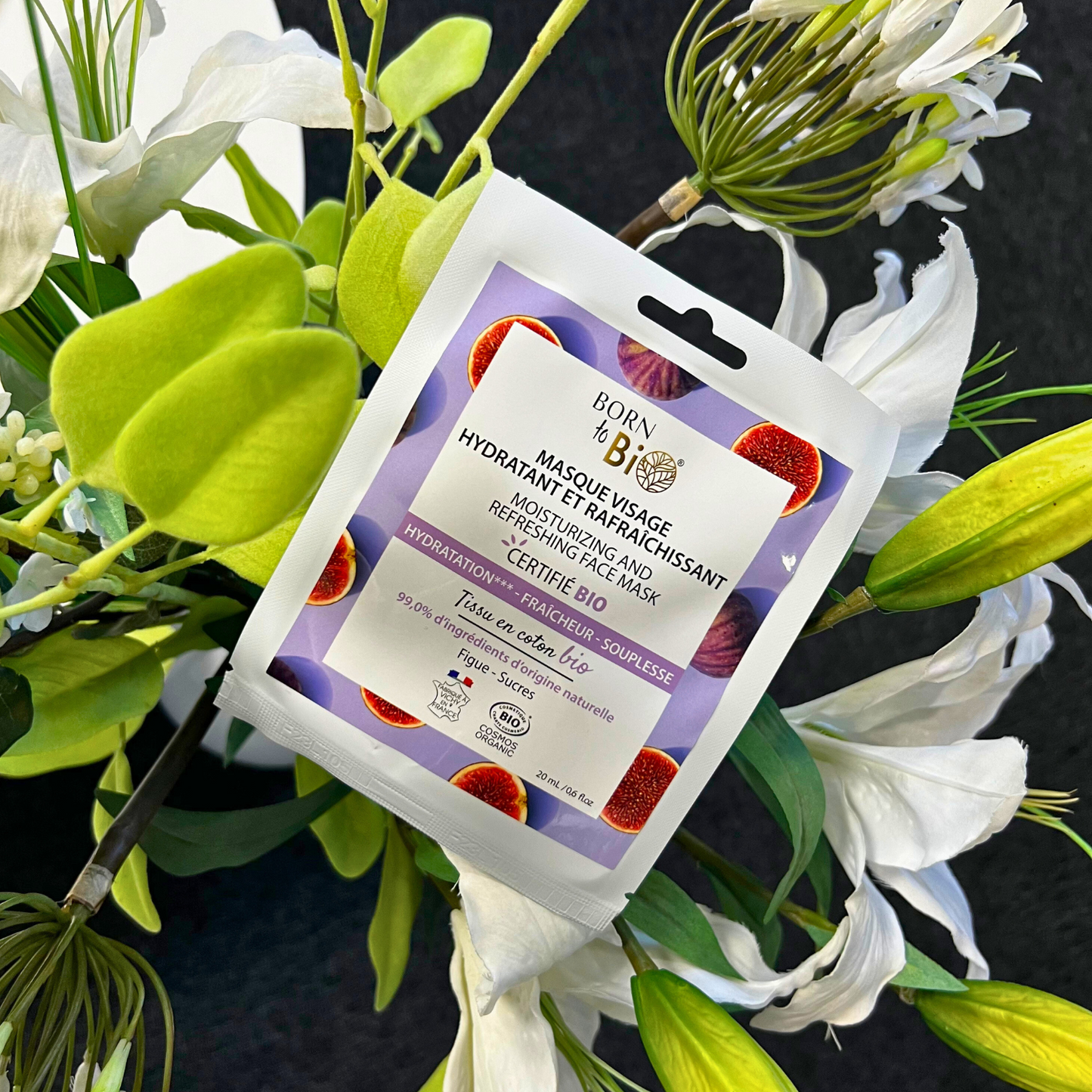 Masque visage Hydratant et Rafraîchissant en coton - Certifié Bio-2